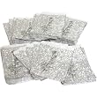 500 Silver Paper Gift Bags Shopping Tote Sales Bag 5 x 7"