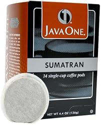 Java One Sumatra Coffee, 14-Count Pods (Pack of 6)