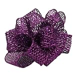 Berwick Laced Up Glitter Mesh Wired Edge Ribbon, 1 1/2