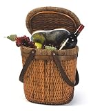 Beautiful Hand Woven Split Willow Picnic Cooler Basket - B0029002WA