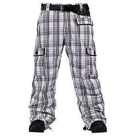 NEW 09 Burton Shaun White Noble Gentleman's Gents Snowboard Pants Plaid L