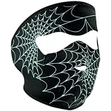 Zan Headgear Spiderweb Mens Glow in the Dark Full Face Mask Touring Motorcycle Helmet Accessories One Size Fits Most 51Vsq3t7RzL. SL160 Zan Headgear Spiderweb Mens Glow in the Dark Full Face Mask Touring Motorcycle Helmet Accessories One Size Fits Most