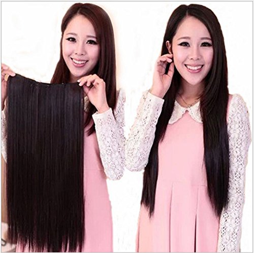 Eastlion New One Piece Sexy Women's High Quality Natural Fashion Straight/Curly/Gradient Curly Hair-Long Beautiful Synthetic Thick Hair Extensions 5clips Clip