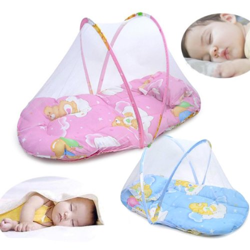 Baby Mosquito Insect Cradle Bed Netting Canopy Cushion Mattress for Infant photo