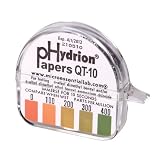 Hydrion quaternary ammonium test paper, 15-ft roll, box of 10
