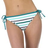 Mossimo Black: Rugby Stripe Side-Tie Swim Bottoms