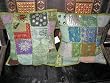 Christmas Gift-2 Shabby Green Gujrati Embroidery Sari Toss Pillow Cushion Covers Free Shipping