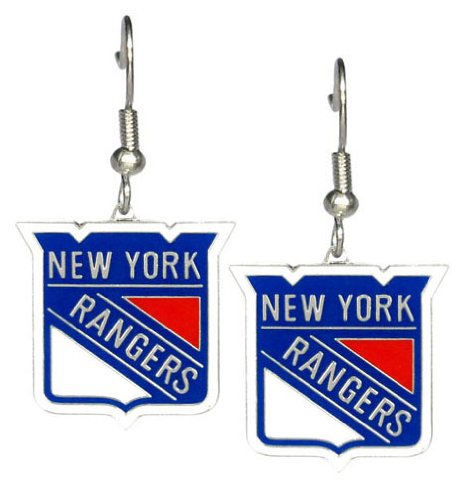 New York Rangers - NHL Team Logo Dangler Earrings