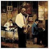 Latin Quarter Jazz Art Poster Print by Myles Sullivan, 8x8