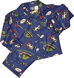 Dr. Seuss Young Boys Green Eggs & Ham Coat-Style Pajamas