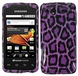 Hard Purple Leopard Case Cover Faceplate Protector for Samsung Galaxy Prece ....