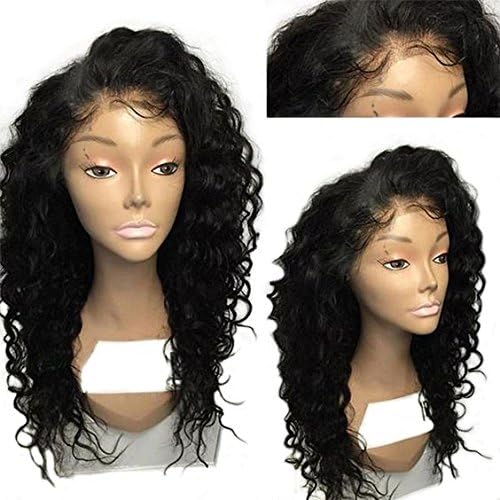 Mic Hair Deep Curly Full Lace Human Hair Wigs for Black Women Virgin Brazilian Lace Front Glueless Wigs (24 inch Full Lace Wigs)