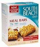 South Beach Diet Meal Bar, Chocolate  Peanut Butter, 5-Count (Pack of 8)