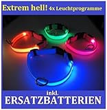 FARBIG LED Halsband / Hundehalsband / Leuchthalsband - Farben