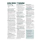 Click here to buy Lotus Notes 7 Calendar Quick Reference Guide (Cheat Sheet of Instructions, Tips and... by Beezix Inc.