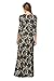 On Trend Paris Dress Baroque Bohemian 3/4 Sleeve Long Maxi Dress