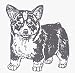 Dog Rubber Stamp - Welsh Corgi Pembroke - WCPEMB-3E