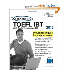 Cracking the TOEFL iBT with CD, 2013 Edition (College Test Preparation)