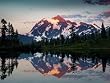 Mt. Shuksan Dusk, Reflected in Picture Lake in the Northern Cascades - Inspiring 16x20 Photographic Print by Brendan Reals