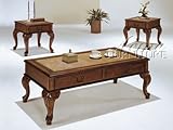 IMAGE OF 3pc Pack Wood Coffee/End Table w/ Drawers #AC 019652