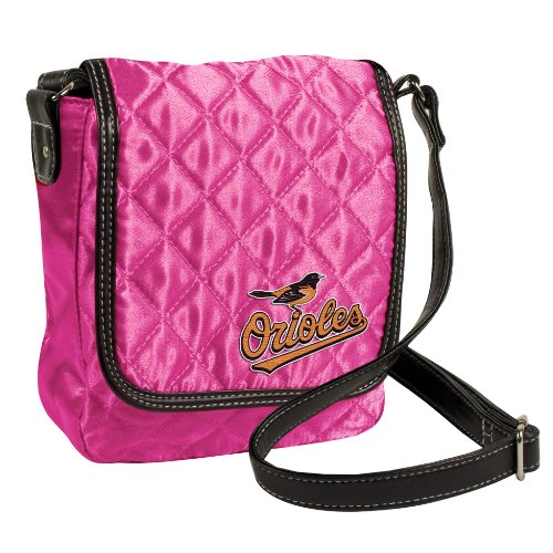 MLB Baltimore Orioles Pink Quilted Purse