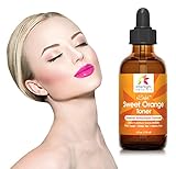 InterSight Sweet Orange Skin Toner for Face - HUGE 4 Oz - #1 Natural Antioxidant Facial Toner with Citrus Aurantium Dulcis Distillate, Aloe, Green Tea, Macha Rose - Organic Exfoliant