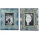 IMAX 73134-2 Haani Hand Painted Frames, Set of 2