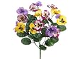 12 Bushes of 19" Artificial Pansy X8