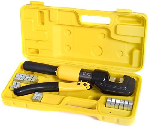 Crimpers 8 Ton Hydraulic Wire Terminal Crimper Battery Cable Lug Crimping Tool w/Dies New