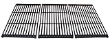 IMAGE OF Music City Metals 68073 Matte Cast Iron Cooking Grid Replacement for Select Gas Grill Models by Brinkmann, Centro and Others, Set of 3