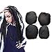 Yonna Hair 4pcs/lot Tight Afro Kinky Bulk Hair 100% Human Hair For DreadLocks,Twist Braids Off Black, #1B,16