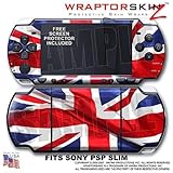 Union Jack WraptorSkinz Skin and Screen Protector Kit fits Sony PSP Slim (P ....