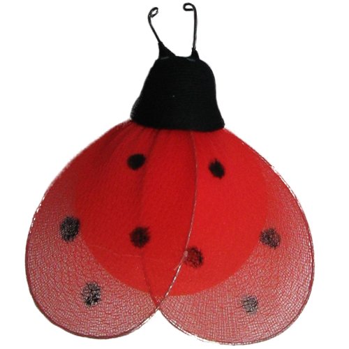 4 Red Nylon Ladybug Children's Room Deocration