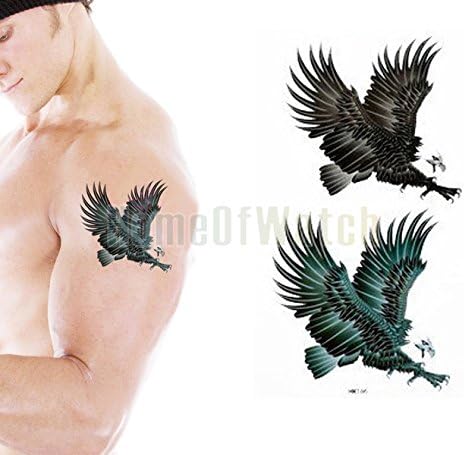 GLucky Tattoo : 10 Sheets Eagle Temporary Body Art Waterproof Tattoo Sticker 10 pcs/lot 10276