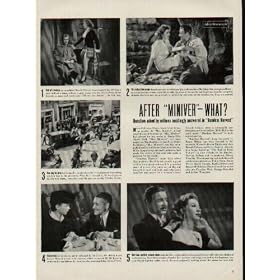 1942 Movie Ad, "RANDOM HARVEST," is a 1942 film based on the 1941 James Hilton novel of the same name, directed by Mervyn LeRoy. Claudine West, George Froeschel and Arthur Wimperis adapted the novel for the screen, and received an Academy Award nomination for their work. The film departed from the novel in several significant ways, as it proved nearly impossible to translate to film otherwise. Ronald Colman and Greer Garson starred as a shellshocked, amnesiac World War I soldier and his love interest. A4429A. **THIS IS AN AD / POSTER, NOT A DVD**