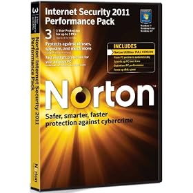 Norton Internet Security 2011 Performance Pack, 3 Computers, 1 Year Subscription (PC)