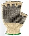 Hemp Gripper Dot Fingerless Gloves