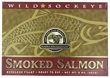 Alaska Smokehouse Smoked Sockeye Salmon Fillet In Gold, 8 Ounce Gift Box