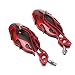 Generic 2pcs-Red 10mm Motorcycle Motorbike Scooter Fire Shape Rear View Mirrors Side Mirrors - red RS.405.00