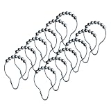 Large Oversized Heavy Duty Shower Curtain Rings - Set of 12 RollerRings® - Satin Nickel