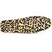 Fulinken Leopard Haircalf Leather Men's Comfort Slip Ons Loafers Driving Shoes
