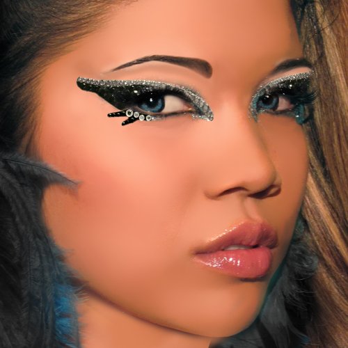 Easy to use do-it-yourself kit how to do exotic makeup. Easy to use do-it-yourself kit