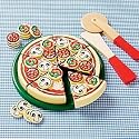 Wooden Pretend Play Food: Pizza by Melissa & Doug - Pizza Set 10 x 13.5 x 2h