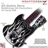 Metal Flames Chrome Skin by WraptorSkinz TM fits All Sony PS2 Guitar Hero SG Guitar Controllers (GUITAR NOT INCLUDED)