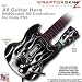 Metal Flames Chrome Skin by WraptorSkinz TM fits All Sony PS2 Guitar Hero SG Guitar Controllers (GUITAR NOT INCLUDED)