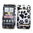 For HTC EVO 4G (Sprint) Snap-on Protector Hard Case Image Cover "Paw Prints" Design