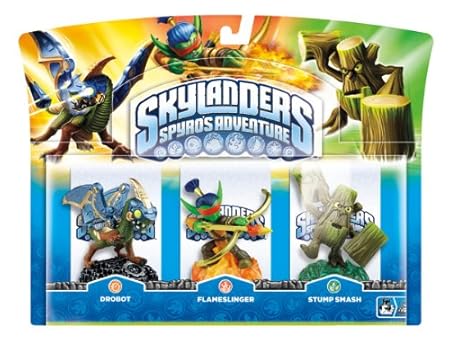 Skylanders Spyro's Adventure: Triple Pack A (Drobot, Stump Smash, Flameslinger)