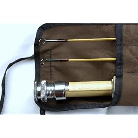 Titanium Plated Tonkin Bamboo Fly Fishing Rod-Maple with neutral stain 6wt 8.5ft 2pcs
