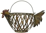 Painted Wire and Tin Hen Egg Pail 16