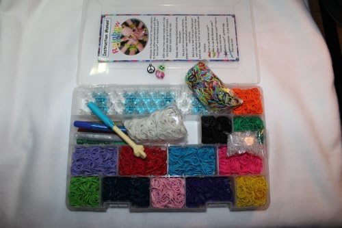 Twist Banz Loom Complete Personalized Collection Case-Multi Sparkles bl/pnk/ppl/grn